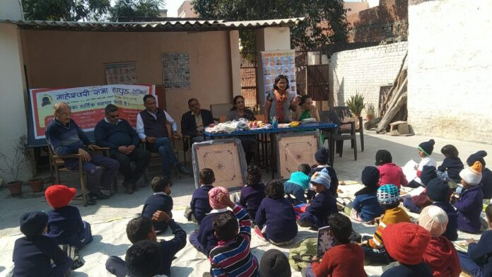 Addressing a program organized at Sanskar Kendra in Goyna