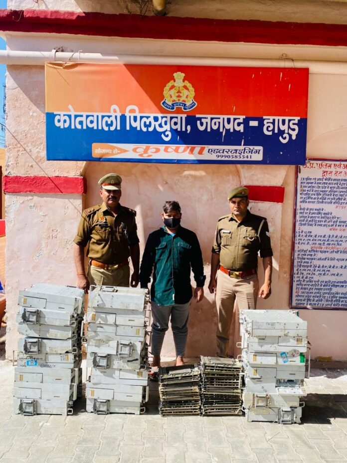 Tower parts theft accused caught by Pilkhuwa police