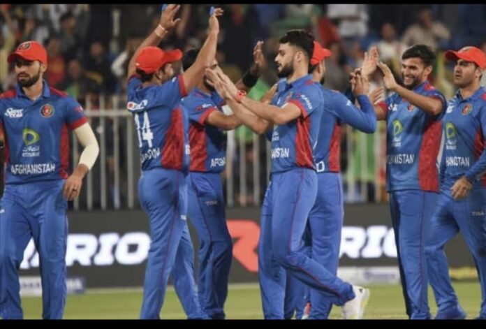 Afghanistan team members celebrate