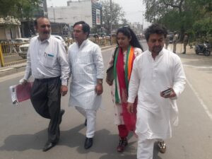 Congress candidate manvi singh going to file nomination papers