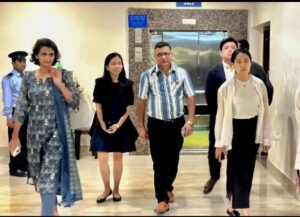 Hapur newsआरोग्य हॉस्पिटल पहुंचा सिंगापुर हॉस्पिटल इंडस्ट्री का प्रतिनिधि मंडल