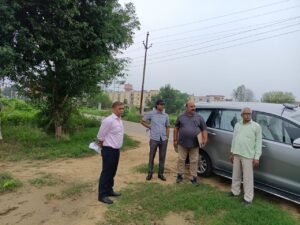 HPDA अवैध प्लाटिंग की शिकायत पर मौके पर पहुंचे HPDA के VC, मुकदमा दर्ज कराने दिए निर्देश
