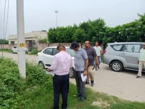 HPDA अवैध प्लाटिंग की शिकायत पर मौके पर पहुंचे HPDA के VC, मुकदमा दर्ज कराने दिए निर्देश