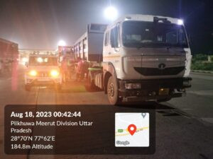 Hapur खनन विभाग की टीम ने 6. 10 लाख का वसूला जुर्माना