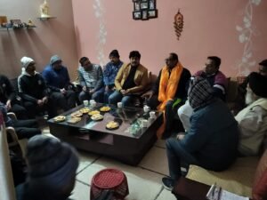 Bjp news भाजपा के क्षेत्रीय महामंत्री ने दी सरकार की योजनाओं की जानकारी