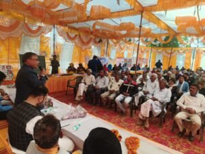 Bharat Sankalp Yatra विकसित भारत संकल्प यात्रा में शेखपुर जैतपुर में विधायक ने दी योजनाओं की जानकारी