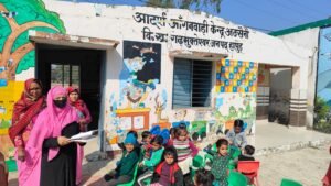 Aganwadi Center अठसैनी आंगनबाड़ी केंद्रों की सीडीओ अभिषेक कुमार ने किया निरीक्षण, मिली लापरवाही