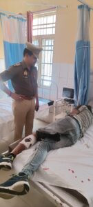 Hapur news crime गढ़मुक्तेश्वर पुलिस और गैंगस्टर में वांछित के बीच हुई धांय धांय, आरोपी घायल