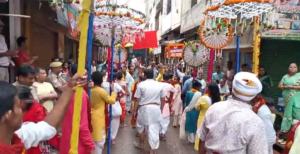 Hapur Jagannath Rath Yatra जय जगन्नाथ के उद्घोष से गुंजायमान हुआ हरिपुर शहर