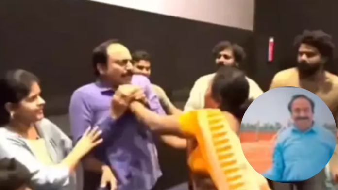 Telugu actor NT Ramaswamy slapped by Woman