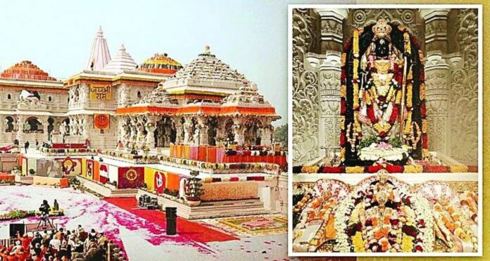 साकार होने जा रहा राम दरबार का विहंगम स्वरूप,अयोध्या राम मंदिर की पहली मंजिल पर राजा राम का भव्य सिंहासन