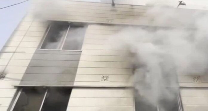 Fire in Five-Storey Hotel