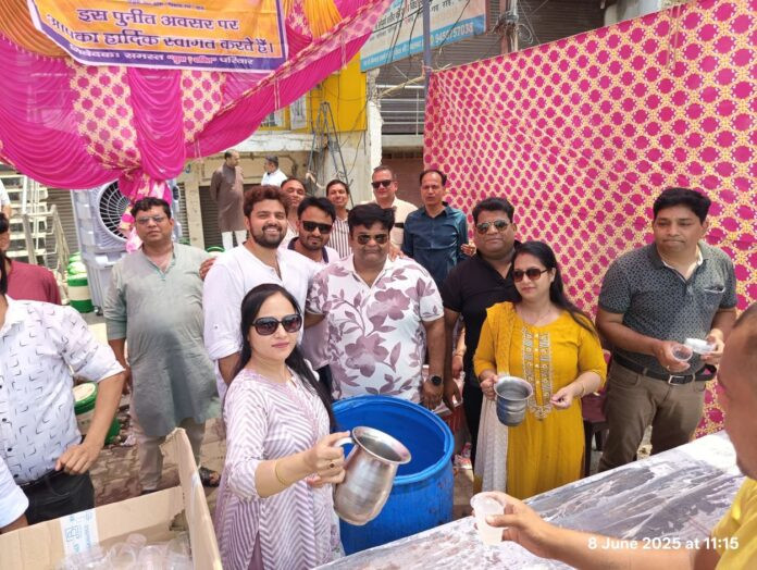 Hapur में गंगा दशहरा और निर्जला एकादशी पर भारत विकास परिषद ने लगाई शरबत की छबील