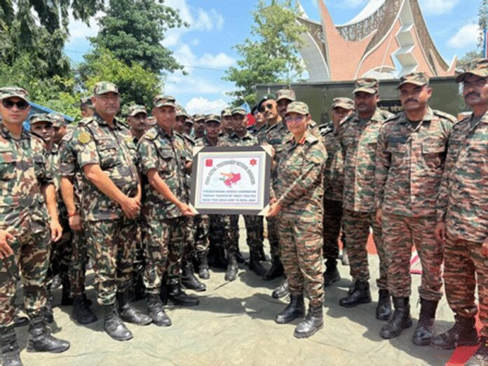 नेपाली सेना को दिए टारगेट प्रैक्टिस ड्रोन व उपकरण