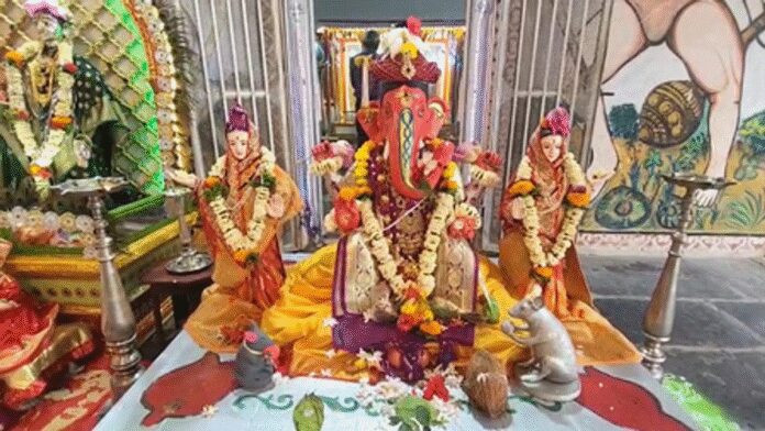 नागपुर के सीनियर भोंसला पैलेस में 297वां महालक्ष्मी उत्सव, गणपति की प्रतिमा आकर्षण का केंद्र