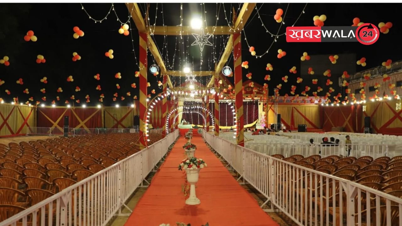 Gulaothi news: गुलावठी की श्रीरामलीला बनी चर्चा का केंद्र, भव्य पंडाल की सुंदरता लुभा रही सबको