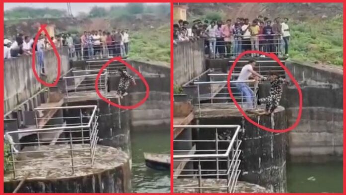 Viral Video: पुल से नदी में कूदकर सुसाइड करने वाली लड़की की बची जान, अचानक युवक बना हीरो