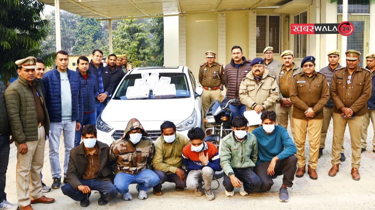 हापुड़ में NH-9 पर 85 लाख की लूट का खुलासा, पुलिस ने 6 बदमाशों को पकड़ा, 62 लाख रुपये बरामद