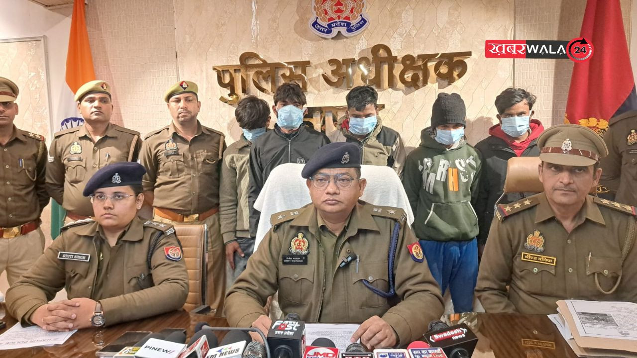 हापुड़: बाल अपराधी समेत 6 शातिर चोर गिरफ्तार, लाखों का सामान बरामद